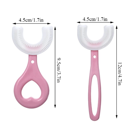 4 Pack U Shaped Toothbrush Kids